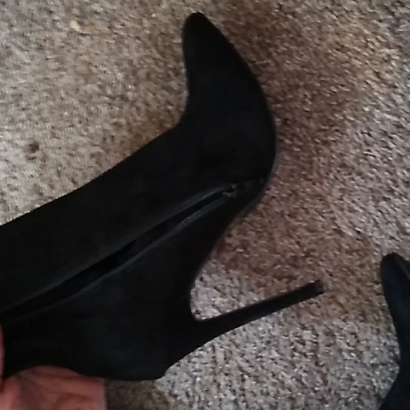 Over the knee suede high heel boots - Picture 2 of 4